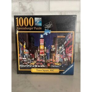 Ravensburger Puzzle NIP Times Square, NYC 1000 pc Softclick technology 27" x 20"